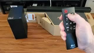 LG SN6Y soundbar unboxing