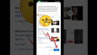 How to clear youtube search history | youtube search history delete | #shorts #shortvideo #ytshorts