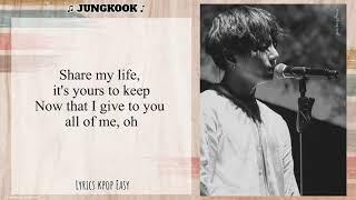 [BTS] JUNGKOOK .- 2U ( Easy Lyrics) [COVER]