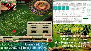 Manitou App LIGHT | Journey #4 | Ep. 4 | Casino Club | live online roulette | Strategies and systems