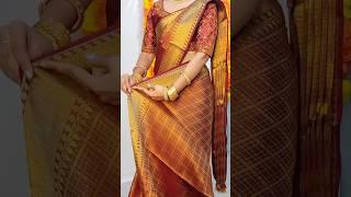 No tight/No loose|just perfect waist pleats setting trick|#saree_draping_guide #fashion