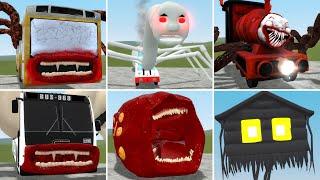 Thomas Train vs Bus Eater vs House Head vs Megahorn vs Bus Eater BodyBuilder in Garry's Mod