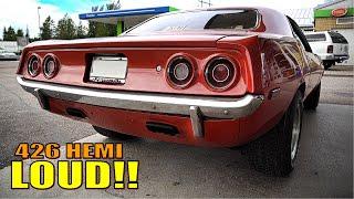 New Gas-Station Burger Joint draws Crazy V8 Muscle Cars! (multiple HEMI Mopars)