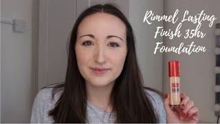 Rimmel Lasting Finish 35hr Foundation | Review, Demo & Wear Test | 2024