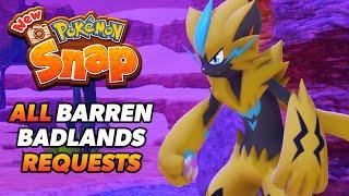 New Pokémon Snap All Barren Badlands Requests Guide | Voluca Island