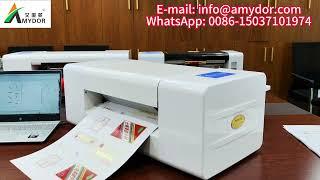 AMD360D Digital Hot Foil Printer for A4 Paper Stamping