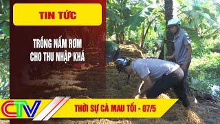 THỜI SỰ CÀ MAU TỐI  07-5-2025 |  TRỒNG NẤM RƠM CHO THU NHẬP KHÁ.