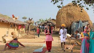 Indian beautiful villages | Old village life in India Uttar Pradesh | Building house in village