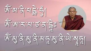 སངས་རྒྱས། སྤྱན་རས་གཟིགས། སྒྲོལ་མ། འཇམ་དཔལ་དབྱངས་བཅས་ཀྱི་མཚན་སྔགས་དང་། དམིགས་བརྩེ་མའི་བཤད་ཁྲིད།