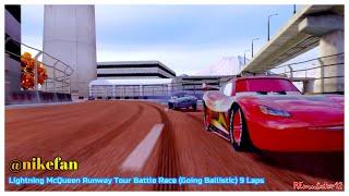 Cars 2 The Video Game | Lightning McQueen - Battle Race (Going Ballistic) | Runway Tour 9 Laps