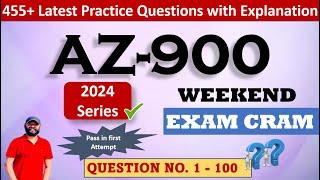 Part1 : Azure Fundamentals (AZ-900) Exam Cram | 100 Practice Questions with detailed explanations