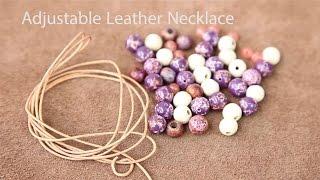 Easy Adjustable Necklace Tutorial