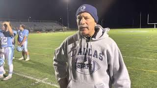 My Postgame Interview with Dallas High School Football Head Coach Rich Mannello