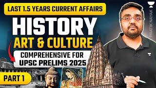 L1: History, Art & Culture Current Affairs | Last 1.5 Years for UPSC Prelims 2025 | Pratik Nayak