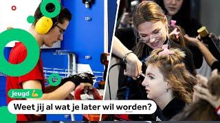 Kinderen proberen beroepen uit op speciaal evenement