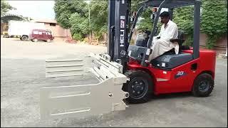 Bale Clamp RJ22ST-B1 Demo | 3 Tons Diesel Forklift Heli Brand | Isuzu Engine C240 Japan | Lifter