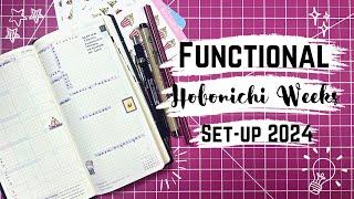 Functional 2024 Hobonichi Weeks Setup