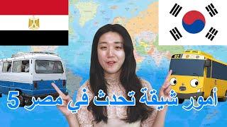 5 different things between Egypt and Korea (٥ أمور شيقة تحدث في مصر)