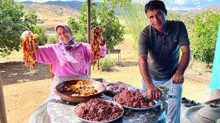 ثاني العيد إعداد اللحم المفروم و القديد بطريقة تقليدية