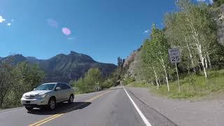 Colorado Motorcycle Trip 2017 - San Juan Mountain Skyway Riding into Ouray