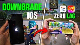 how to downgrade ios without data loss using itunes | downgrade ios 18 to ios 17 | BGMI & Pubg