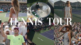 tennis tour vlog: indian wells, pre-match food, BTS of the ATP tennis tour!