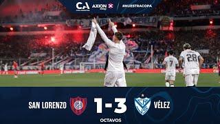 Octavos: San Lorenzo 1 - Vélez 3