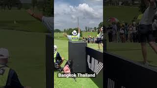 A perfect tee shot, Liv Golf, Bangkok, Thailand. What an amazing sound.