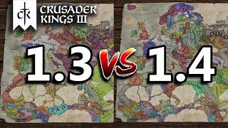 1.3 vs 1.4 Crusader Kings 3 (Ck3 Patch Comparison)