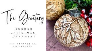 Handmade Christmas Ornaments Featuring The Greetery Big Branches Ruscus Die