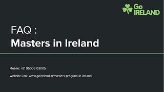 Masters in Ireland | GoIreland @9150049665