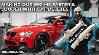It's Stage 2 Package time for our Japan Red E92 M3 - Faster and Louder! - Primary Cat Delete + Tune