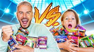 BEST TEAM WINS $$$ BATTLE | MASSIVE UNBOXING DAD Vs SON