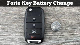 2014 - 2018 Kia Forte Key Fob Battery Replacement - How To Replace Change Forte Remote Batteries DIY