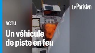 Un véhicule qui tractait un Boeing Air France prend feu à Roissy