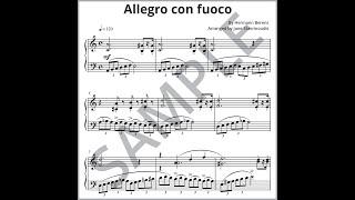 Allegro con fuoco by Hermann Berens synthesia piano solo