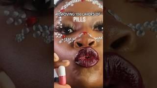 SHE REMOVED 100 LAYERS OF PILLS?  #shortvideo #viral