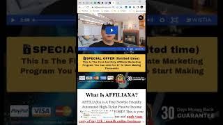 How to make money with affiliate marketing and AFFILIAXA shorts