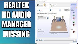 Realtek audio manager missing 100% working solution for all windows #windows  #audio #realtek