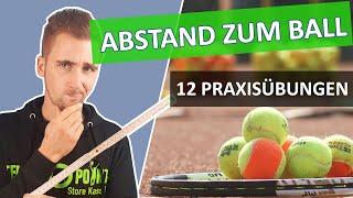 Abstand zum Ball trainieren - 12 Tennisübungen um die richtige Position zu finden