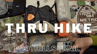 What To Take On A Thru Hike | The Foothills Trail Thru Hike Gear Load Out