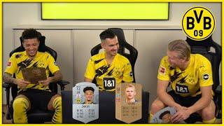 "My passing is ridiculous!" | Haaland & Sancho rate their first ever FUT Card