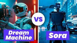 Luma AI Dream Machine VS OpenAI Sora - AI Text/Image to Video Full Comparison (2024)