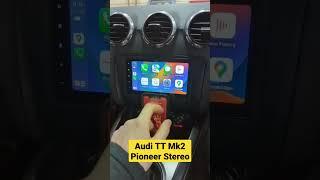  Audi TT Mk2 fitted Pioneer SPH-DA360DAB stereo with Wireless Apple CarPlay & Android Auto #auditt