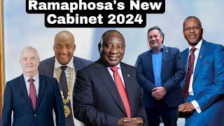Watch: Ramaphosa's New Cabinet with ministers from ANC, DA, IFP, PA, PAC and FF+