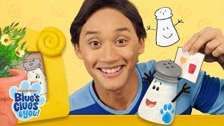 Josh Finds Clues with Salt, Pepper, & Blue!  | Blue's Clues & You!