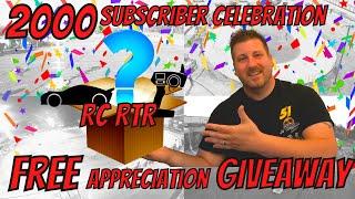 2000 Subscriber Appreciation Giveaway, Free To Enter, FREE RTR RC CAR, Is it Traxxas or Associated?