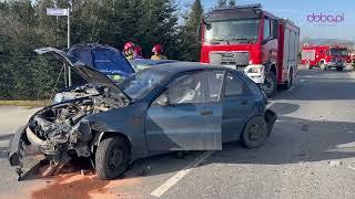 Kolizja czterech pojazdów w Piławie Górnej