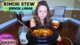 KIMCHI STEW aka KIMCHI JJIGAE • Mukbang & Recipe