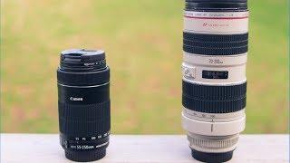 Pro镜头为什么Pro：佳能70-200mm F2.8L USM vs 55-250mm IS STM